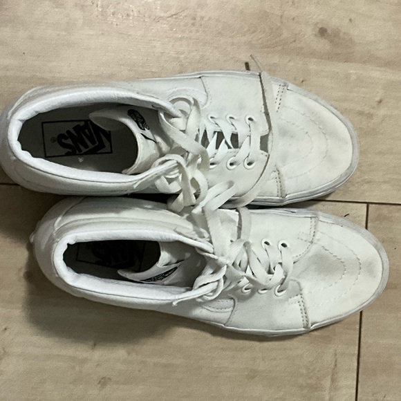 Vans White High-Top Sneakers - Picture 7 of 8